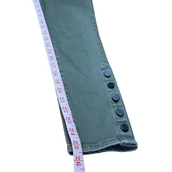 Anthropologie DRIFTWOOD Jackie Green Stretch Denim 5 Pocket Skinny Jeans Sz 25 - Picture 8 of 12